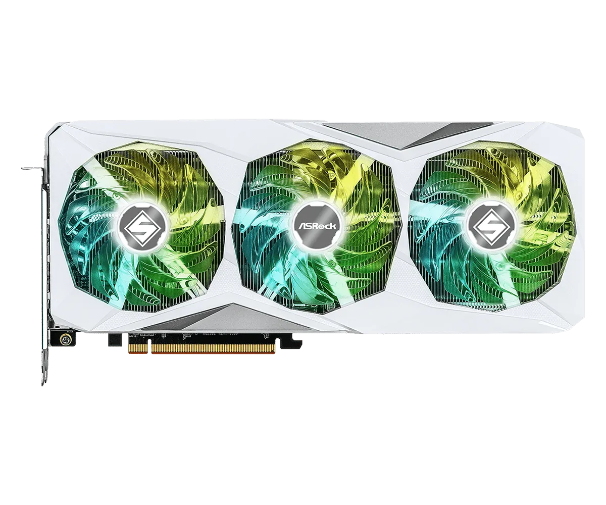 Asrock Graphic Card AMD Radeon RX 7800 XT Steel Legend 16GB DDR6 OC Dual Fan view 2